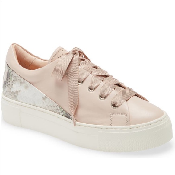 Agl Shoes - AGL Cap Back Platform Sneakers in Soft Nude& Rose Gold, size EU 39/US9